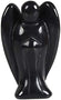 Black Agate Gemstone Peace Angel Pocket Guardian Angel Healing Statue 2 inch