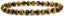 Natural AA Grade Golden Tiger Eye Gemstone 6mm Round Beads Stretch Bracelet 7" Unisex