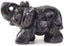Carved Natural Larvikite Gemstone Elephant Healing Guardian Statue Figurine Crafts 2 inch