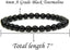Natural A Grade Black Tourmaline Gemstone 6mm Round Beads Stretch Bracelet 7" Unisex