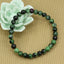 Natural Ruby In Zoisite 6mm Round Beads Stretch Bracelet 7" Unisex