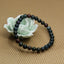 Natural Green Bloodstone Heliotrope Gemstone 6mm Round Beads Stretch Bracelet 7" Unisex