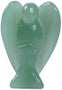 Carved Green Aventurine Gemstone Peace Angel Pocket Guardian Angel Healing Statue 2 inch