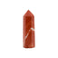 Angelstones Natural Red Jasper Gemstone Healing Crystal Hexagonal Pointed Reiki Chakra Faceted Prism Wand Carved Stone Figurine Home Decor