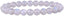 Natural White Moonstone Gemstone 8mm Round Beads Stretch Bracelet 7 Inch Unisex