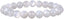 Angelstones Natural White Sunstone Gemstone 8mm Round Beads Stretch Bracelet 7inch Unisex