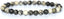 Angelstones Natural Spiderweb Picasso Jasper Gemstone 6mm Round Beads Stretch Bracelet 7inch Unisex