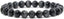 Natural Hawk's Eye Quartz Gemstone 8mm Round Beads Stretch Bracelet 7 Inch Unisex