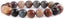 Natural Succor Creek Jasper Gemstone 10mm Round Beads Stretch Bracelet 7inch Unisex