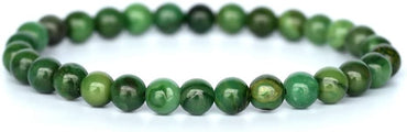 Handmade Amethyst Gem Semi Precious Gem Stone 4mm Round Beads Stretch Bracelet 7