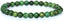 Angelstones Natural African Serpentine Gemstone 6mm Round Beads Stretch Bracelet 7inch Unisex