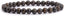 Angelstones Natural Iron Tiger Gemstone 6mm Round Beads Stretch Bracelet 6.5inch Unisex