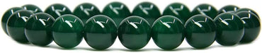 AA Grade Green Agate Gemstones Healing Power Crystal Elastic Stretch Beaded Bracelet 7inch Unisex,10mm Beads