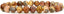 Natural Red Crazy Lace Agate Gemstone 8mm Round Beads Stretch Bracelet 7inch Unisex