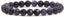 Natural Iolite Gemstone 8mm Round Beads Stretch Bracelet 7 Inch Unisex