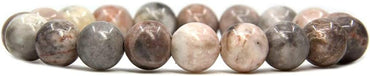Angelstones Natural Pink Zebra Jasper Genuine Semi-Precious Gemstones Healing 10mm Beaded Stretch Bracelet 7inch Unisex