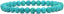 Dyed Turquoise Howlite Gemstone 6mm Round Beads Stretch Bracelet 6.5inch Unisex