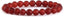 Natural Frosted Red Agate Gemstone 8mm Round Beads Stretch Bracelet 7inch Unisex
