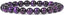 Dyed Purple Tiger Eye Gemstone 8mm Round Beads Stretch Bracelet 7inch