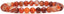 Red Sardonyx Agate Gemstone 6mm Round Beads Stretch Bracelet 6.5inch Unisex