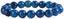 Faceted Blue Agate Gemstone 10mm Round Beads Stretch Bracelet 7inch Unisex