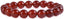 Red Agate Gemstone 10mm Round Beads Stretch Bracelet 7 Inch Unisex