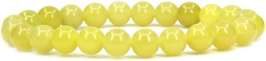 Natural Blood Quartz Gemstone 8mm Round Beads Stretch Bracelet 7inch Unisex