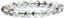 Natural Clear Phantom Quartz Gemstone 8mm Round Beads Stretch Bracelet 7 Inch Unisex