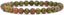 Angelstones Natural Unakite Gemstone 6mm Round Beads Stretch Bracelet 6.5inch Unisex