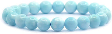 Natural Hemimorphite Gemstone 8mm Round Beads Stretch Bracelet 7 Inch Unisex