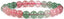 Natural Multi-Color Strawberry Quartz Gemstone 8mm Round Beads Stretch Bracelet 7 Inch Unisex