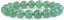 Angelstones Natural Green Aventurine Gemstone 10mm Round Beads Stretch Bracelet 7 Inch Unisex