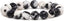 Natural Zebra Jasper Gemstone 10mm Round Beads Stretch Bracelet 7 Inch Unisex