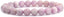 Natural Kunzite Gemstone 8mm Round Beads Stretch Bracelet 7 Inch Unisex