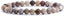 Natural Mexican Lace Agate Gemstone 6mm Round Beads Stretch Bracelet 6.5inch Unisex