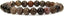 Angelstones Natural Petrified Wood Fossil Gemstone 8mm Round Beads Stretch Bracelet 7inch Unisex