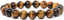 Natural Golden Tiger Eye Gemstone 10mm Round Beads Stretch Bracelet 6.5inch Unisex