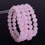 Natural Rose Quartz Gemstone 8mm Round Beads Stretch Bracelet 7 Inch Unisex