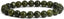 Angelstones Natural Dark Green Nephrite Gemstone 8mm Round Beads Stretch Bracelet 7 Inch Unisex