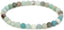 Natural Matt Multicolor Amazonite Gemstone 6mm Round Beads Stretch Bracelet 7inch Unisex