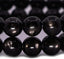Natural Aura Hypersthene Gemstone 8mm Round Beads Stretch Bracelet 7 Inch Unisex