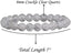 Natural Crackle Clear Quartz Handmade Gemstone 8mm Round Beads Elastic Bracelet 7inch Unisex