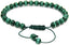Natural A Grade Malachite Gemstone 6mm Round Beads Adjustable Bracelet 7inch Unisex