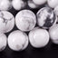 Angelstones Natural White Howlite Gemstone 10mm Round Beads Stretch Bracelet 7 Inch Unisex