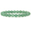 Angelstones Handmade Natural Green Aventurine Healing Gemstone 8mm Round Beads Stretch Crystal Bracelet 7 Inch Unisex