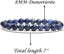 A Grade Dumortierite Gem Semi Precious Gemstone 8mm Ball Beads Stretch Bracelet 7inch Unisex