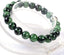 Angelstones Natural Ruby in Zoisite Gemstone 8mm Round Beads Stretch Bracelet 7 Inch Unisex