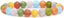 Multi-Color Crackle Rock Crystal Gemstone 8mm Round Beads Stretch Bracelet 7 Inch Unisex