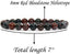 Natural Red Bloodstone Heliotrop Handmade Gemstone 8mm Round Beads Elastic Bracelet 7inch Unisex