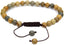 Natural Owyhee Picture Jasper Gemstone 6mm Round Beads Adjustable Bracelet 7inch Unisex